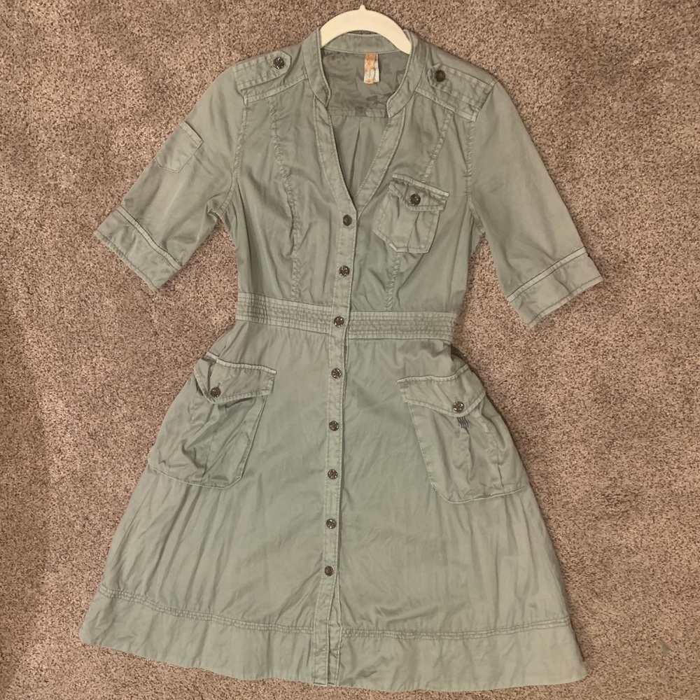 Army green dress